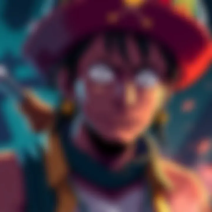 A character portrait of Usopp showcasing his signature features and personality traits