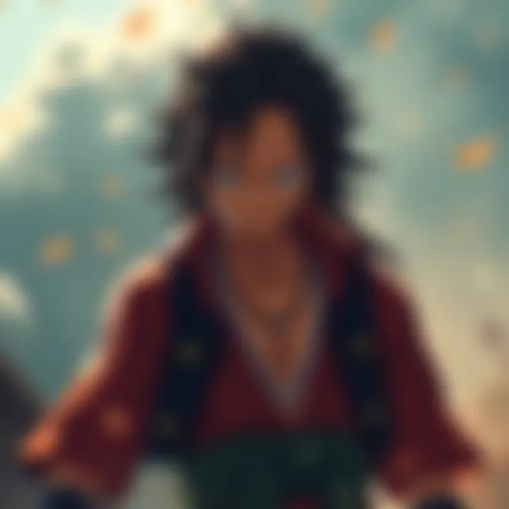 Usopp stands confidently, channeling energy as he prepares to master all three types of haki, with a determined expression on his face.