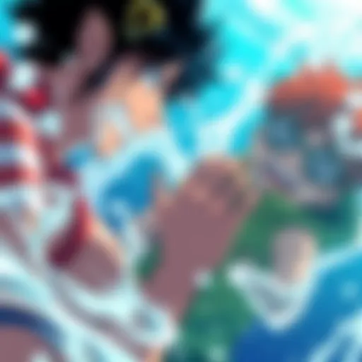 Usopp and Robin facing a dramatic moment in Water 7, emotions running high as they navigate through intense challenges.