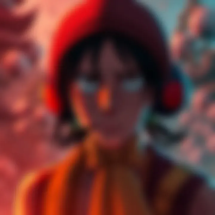 Usopp in a tense moment Usopp looks worried while surrounded by ominous scenery, showing his concern for the future.