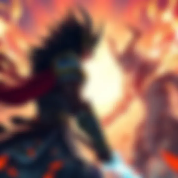 Ussop faces off against Kirin, showcasing his new abilities in a dynamic scene with energy swirling around them.