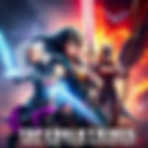 Three Valkyries showcasing their unique powers and styles in a dynamic setting.
