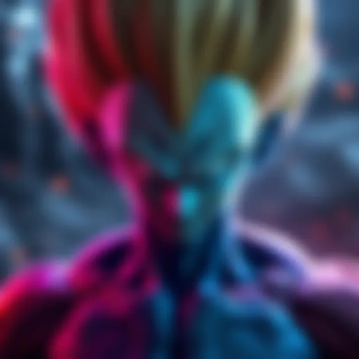 Vegeta showing bug-like traits with insect-like skin and features