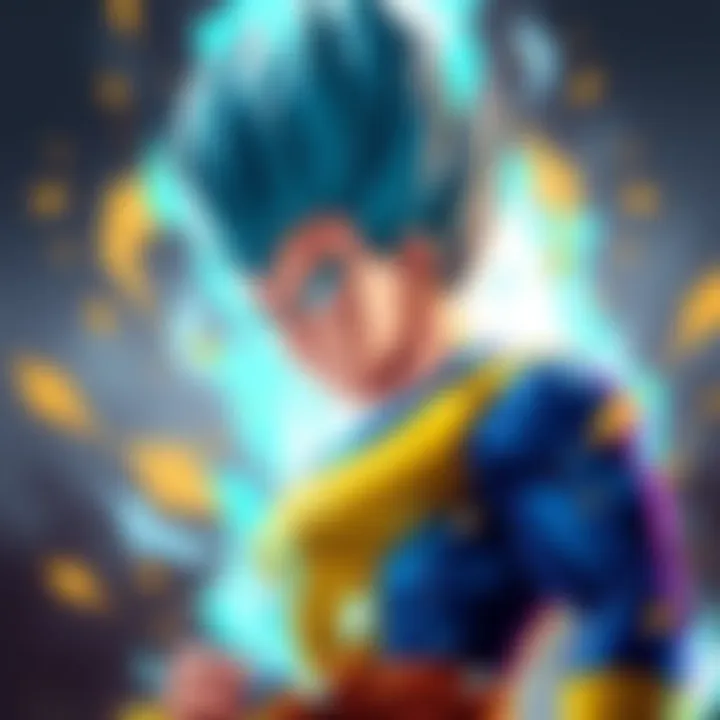 Vegeta Embracing Change Vegeta in a determined pose, surrounded by energy as he reflects on his journey of self-acceptance.