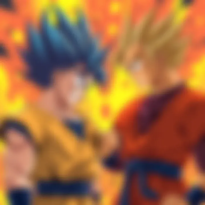 Vegeta confidently boasts to Goku about his son's achievements in a humorous rivalry