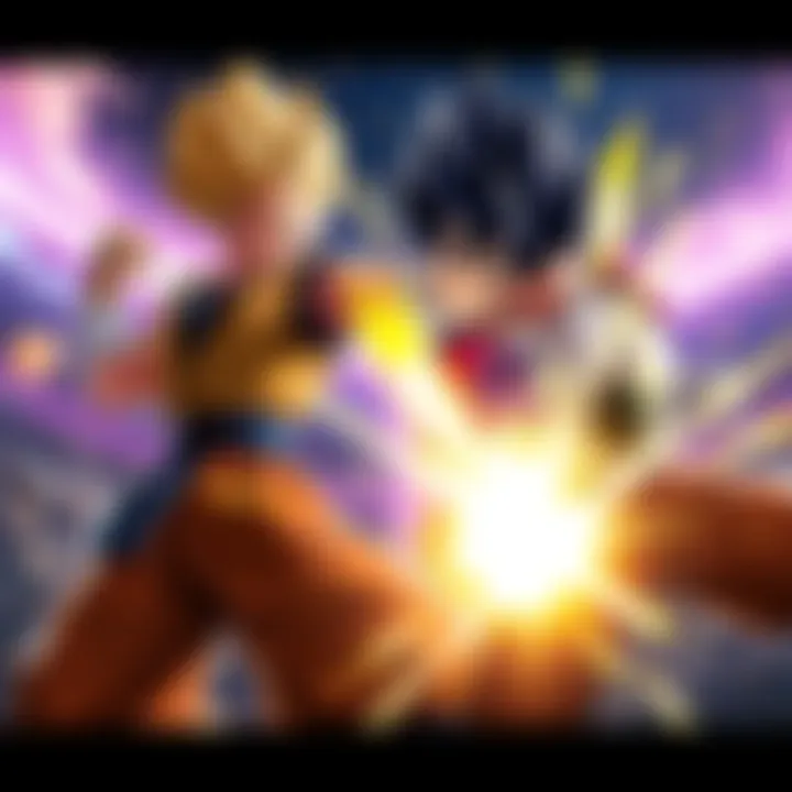 Vegeta and Nappa in action during the Battle Festival, showcasing intense fight dynamics.