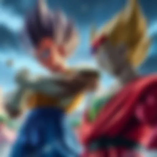 Vegeta prepares for battle alongside Piccolo, both ready to confront Frieza with determination.