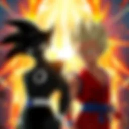 Vegeta and Shadow Face Off Vegeta and Shadow stand ready for battle, showcasing their unique powers and fierce expressions, surrounded by an intense energy aura.