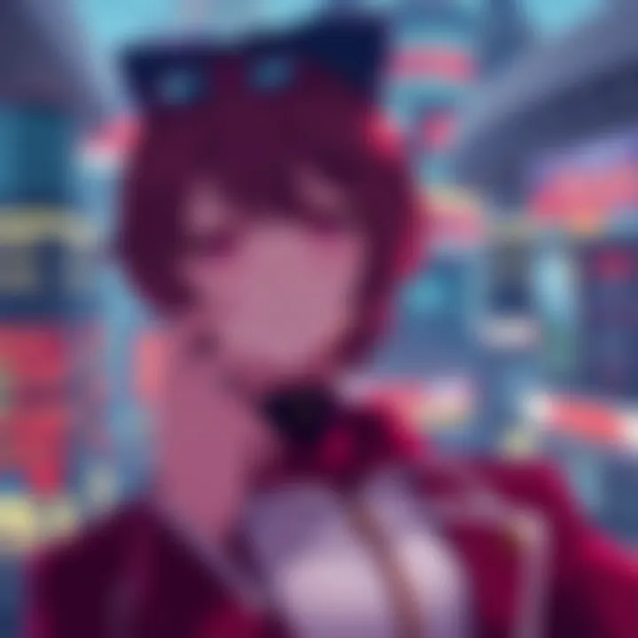 A character resembling Vermouth looks thoughtful, considering the possibility of Akai being alive, with a city skyline in the background.