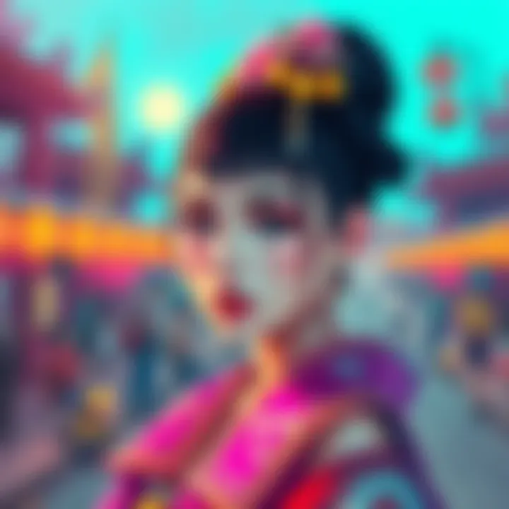 Vibrant Art Piece by Bekidooks A colorful artistic representation of Himiko, showcasing bright colors and detailed brushwork that captures the essence of creativity.
