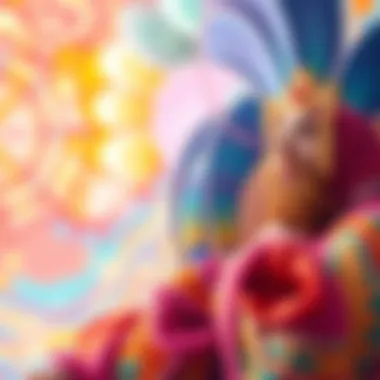 A collection of vibrant color palettes and artistic expressions showcasing JJK's unique color studies.