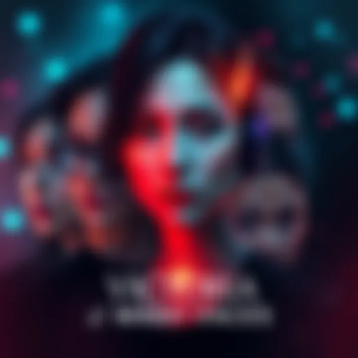Teaser Visual for Victoria of Many Faces A captivating visual showing different faces representing the character Victoria, hinting at her diverse personality, with vibrant colors and engaging design elements.