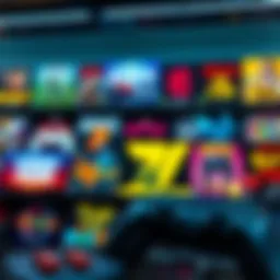 Video Game Titles Display A collection of popular video game titles showing a range of themes and severity levels, representing player engagement.