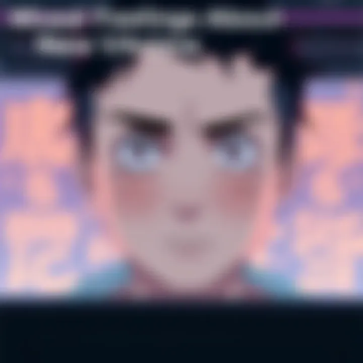 A person looking at a screen with a puzzled expression, reflecting on their mixed feelings about a new anime.