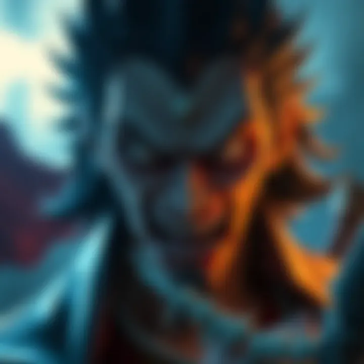 A critical view of a villain character known for plundering islands, showing a conflicted expression that reflects complexity rather than pure evil.