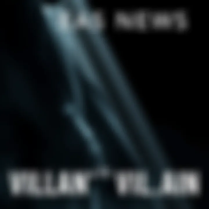 A dark and sinister figure standing in the shadows, representing the essence of a classic villain.