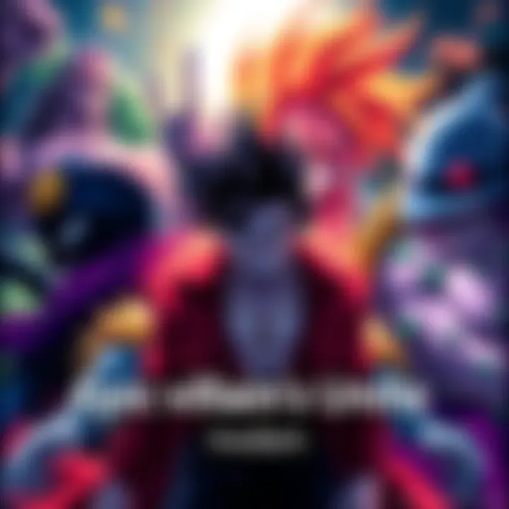Iconic villains from One Piece and Dragon Ball Z gather for an epic showdown, showcasing their powerful abilities and intense rivalry.
