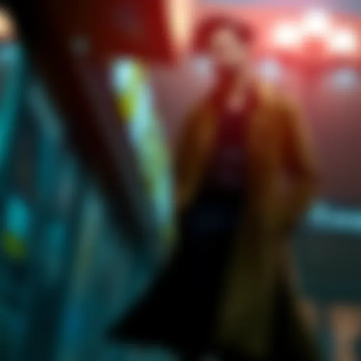 A person wearing a long trench coat, dark shirt, and stylish shoes, showcasing Vincent's iconic look.