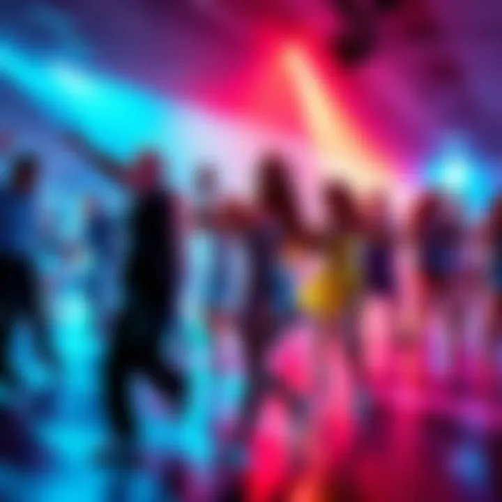 A group of people enjoying a vibrant dance routine influenced by a popular viral trend