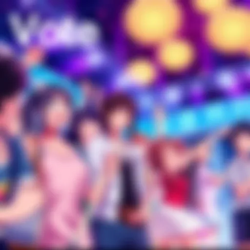 Fans excitedly casting votes in Round 2 of the Best Anime Couples contest