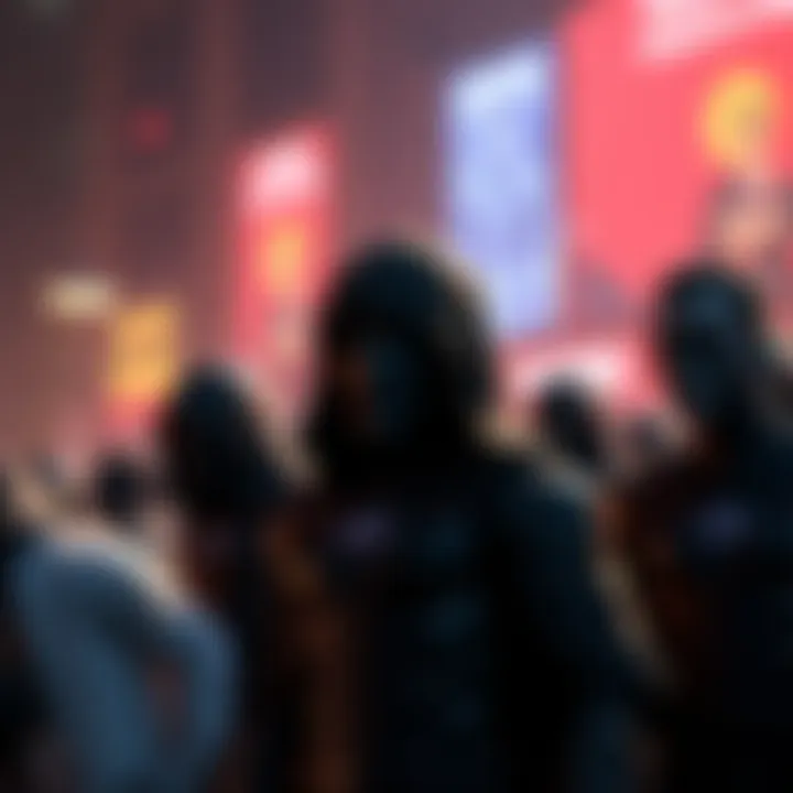 A representation of people casting votes for candidates linked to the Black Lanterns theme, with dark colors symbolizing death and the Indigo Tribe.