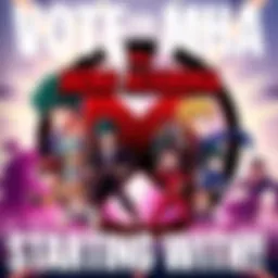 A graphic featuring the My Hero Academia logo with popular characters whose names start with M, inviting fans to vote for their favorite.