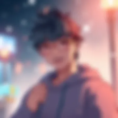 Vtuber Miyagi Edemame Tribute A heartfelt tribute to Vtuber Miyagi Edemame with a soft, glowing background and his character art featured prominently.