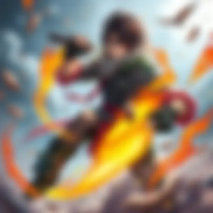 Fan art showing a character named Wakuraba with a poison-themed Battle Design Area featuring strong attacks and unique elements.