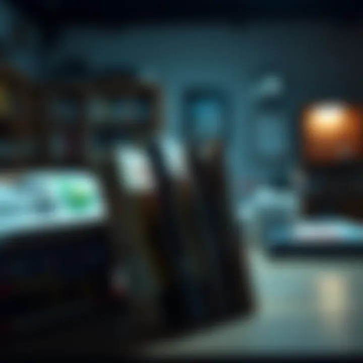 Several manga books with warped spines displayed on a table, showing their condition.