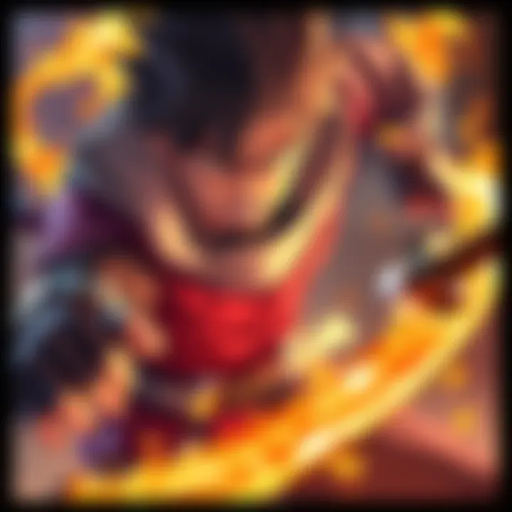 A character gaining strength and durability after taking damage in a fight, showcasing a fierce expression and battle stance.