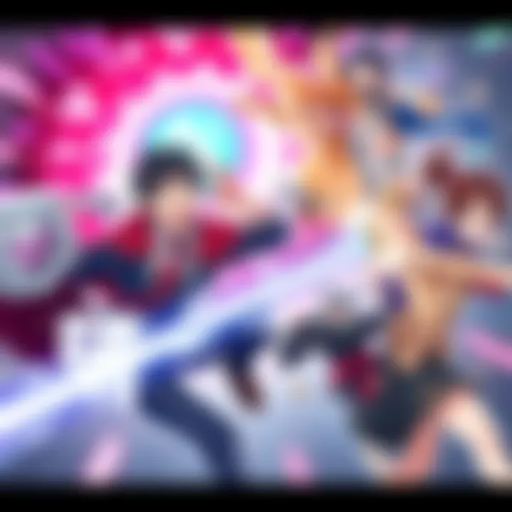 An exciting scene from Shinichirō Watanabe's new anime featuring colorful characters and dynamic action.