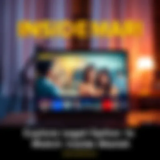 A laptop showing the streaming service with Inside Mari drama on screen