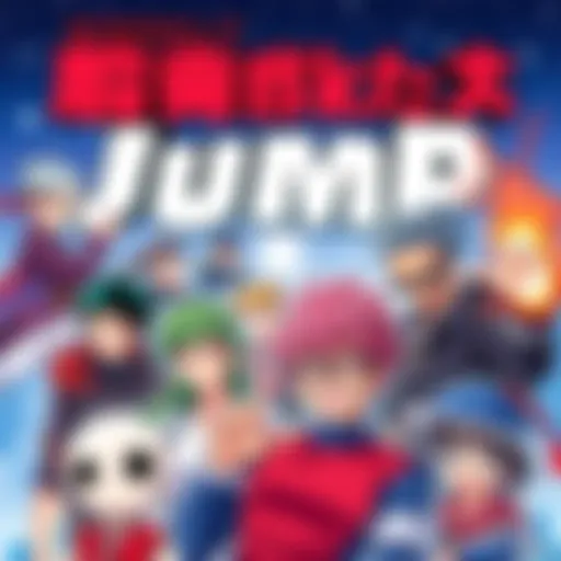 Cover illustration showing popular manga characters featured in Weekly Shonen Jump's June 2025 circulation data