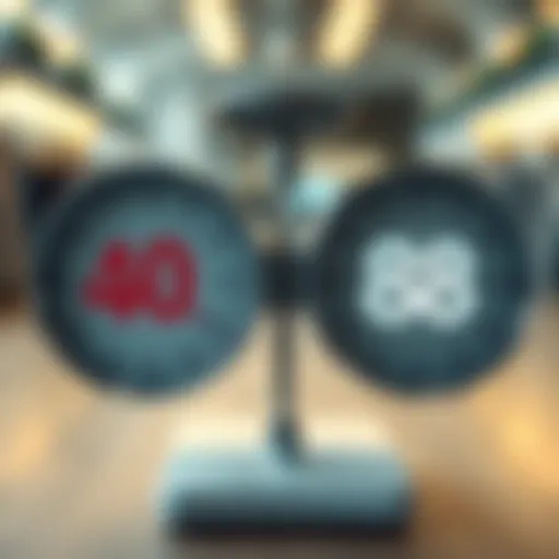 A scale showing 40 kg on one side and 88 lbs on the other, symbolizing weight conversion