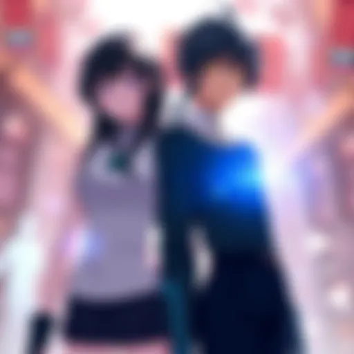 Weiss and Blake standing side by side in a bright setting, showing their friendship despite different backgrounds.