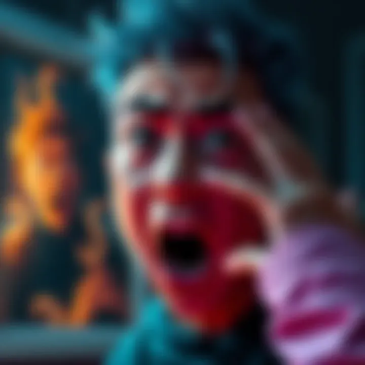 Whis showing a shocked expression while looking at a surprising picture