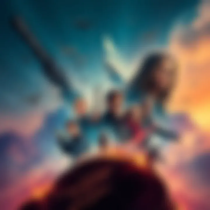 Key moments and characters from the Whisky Peak arc are depicted, showcasing major plot points and themes in a colorful illustration.