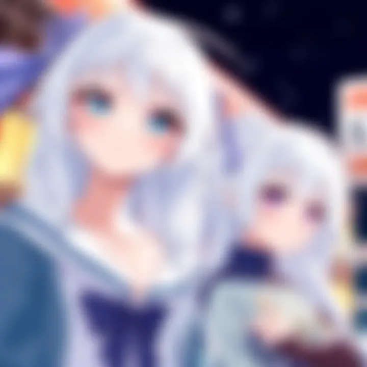 An illustration of two white-haired kuudere characters, Tobiichi Origami and Yuki Sorimachi, showcasing their distinct looks and personalities.