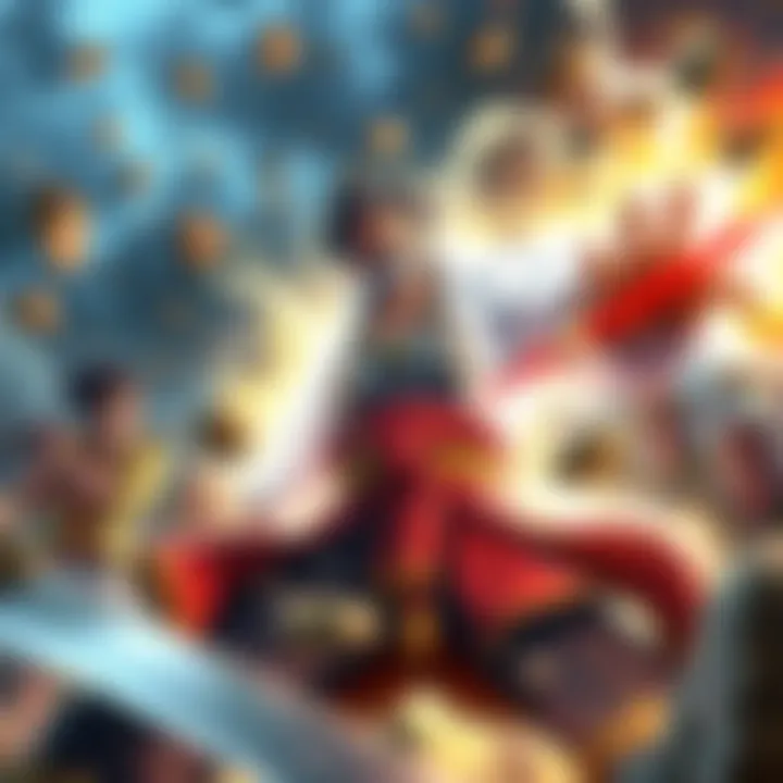 Whitebeard unleashing aCoC attack Whitebeard, a strong pirate, surrounded by energy as he prepares a powerful attack during the Marineford War, with debris flying around and intense expressions from nearby characters.