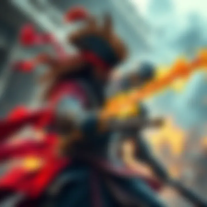 A fierce confrontation between Whitebeard and Bajrang Gun, showcasing their intense rivalry and unique abilities.