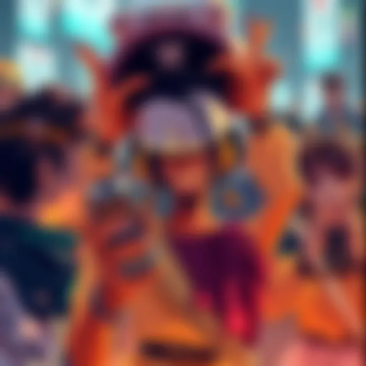 Fans expressing disappointment over Whitebeard's decline in God Valley, showing a group of people discussing and reacting to the news.