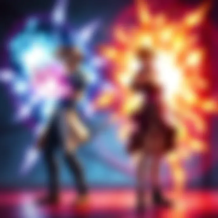 A scene showing Whitebeard and Uro Takuko demonstrating their powers, highlighting their similarities and differences in a dynamic setting.