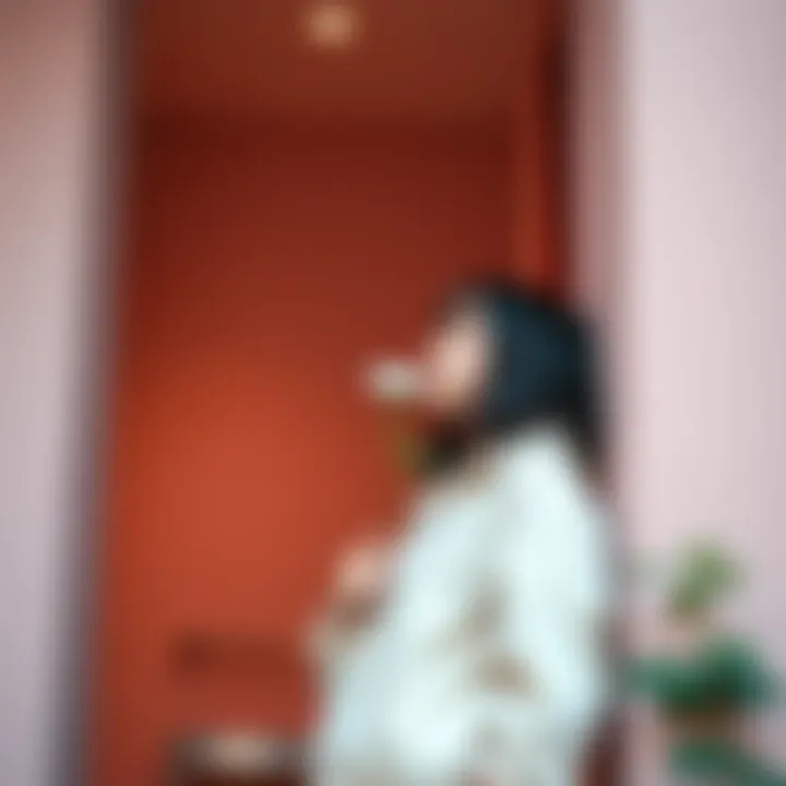 A person leaning against a wall with a flower in hand, capturing the essence of Whiterose Kabedon trend