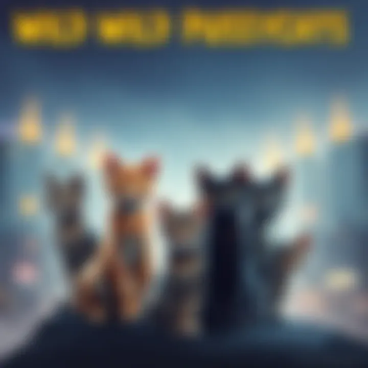 The Wild Wild Pussycats, a group of colorful cats, embark on a mission for justice in an urban setting, showcasing teamwork and bravery.