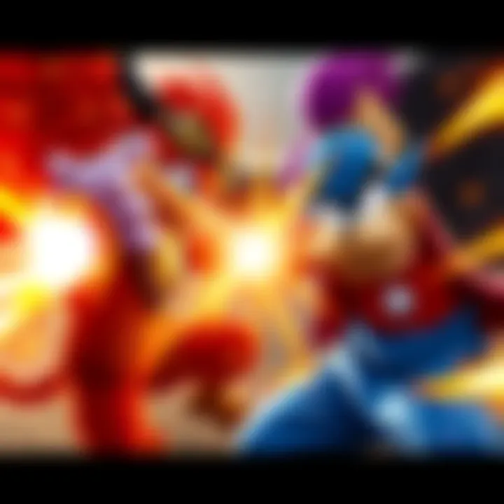 Wings faces Goofy and Kaido in a dramatic showdown, showcasing their unique styles and strengths.