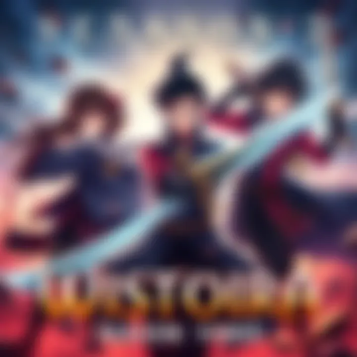 Promotional image showcasing characters from Wistoria: Wand and Sword in an action scene