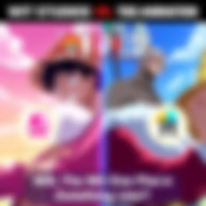 Side-by-side comparison of Wit Studio's One Piece remake and Toei's latest episode showcasing different animation styles and characters.