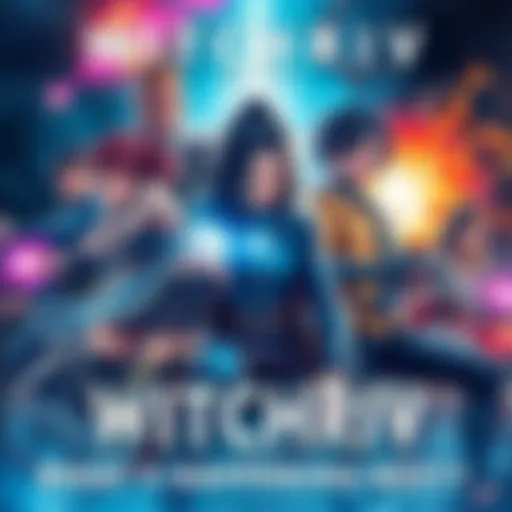 Cover illustration featuring key characters from WITCHRIV in a dramatic scene with magical elements and intense emotions