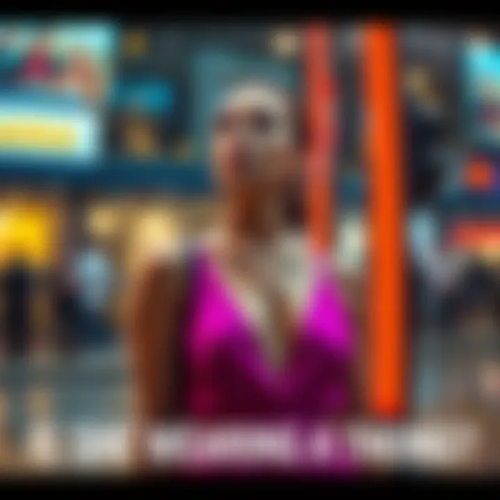 A woman in a fashionable dress looking thoughtfully, raising a question about fashion choices.