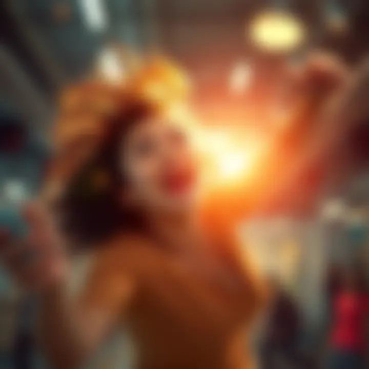 A woman unexpectedly falling in a lighthearted moment caught on video